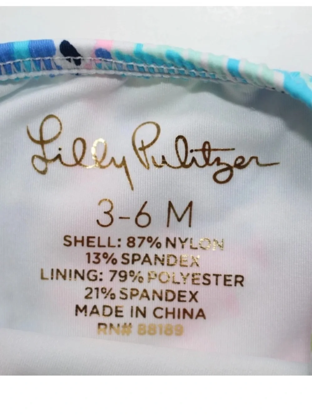 NWT Lilly Pulitzer Baby Girl Swimsuit 3-6 Months